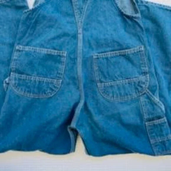 VTG KEY Bib Imperial Denim Jean Overall Men's Size 34 x 30 Blue - Picture 8 of 15